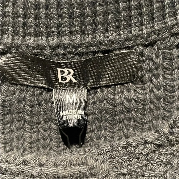 NWOT Banana Republic Black 100% Cotton Knit Cropped Cardigan - Picture 2 of 7